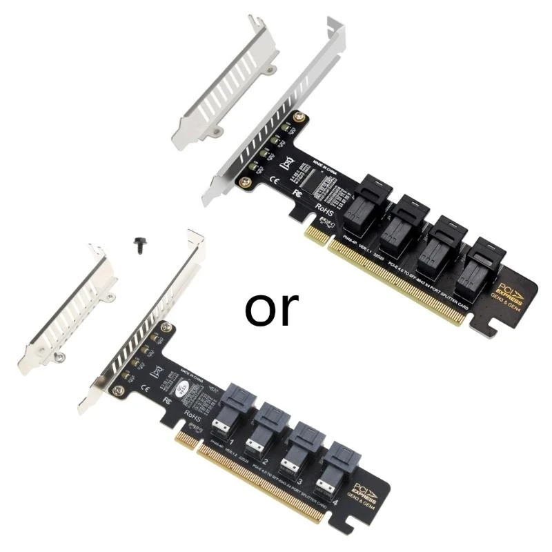 

PCI-E TO NVME CARD SFF-8639 PCIE SSD Адаптер для материнской платы SFF-8643