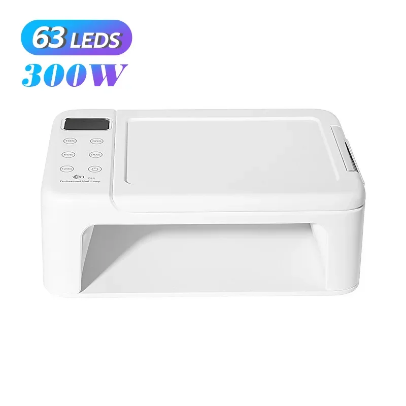 480 W UV-LED-Lampe für Nägel, 108 LEDs, Nageltrockner mit rotem Licht, Aufhellungsmodus, große Raum-Maniküre-Lampe, 4 Timer-Einstellungen