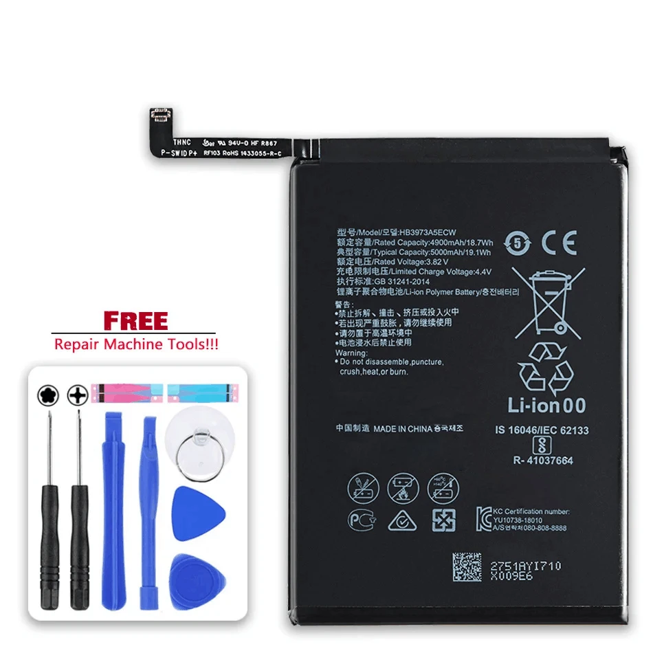 Battery HB3973A5ECW/HB4073A5ECW 5000Mah For Huawei Mate 20 X 20X/For Note 10 Note10/For Honor 8X Max 8Xmax Bateira