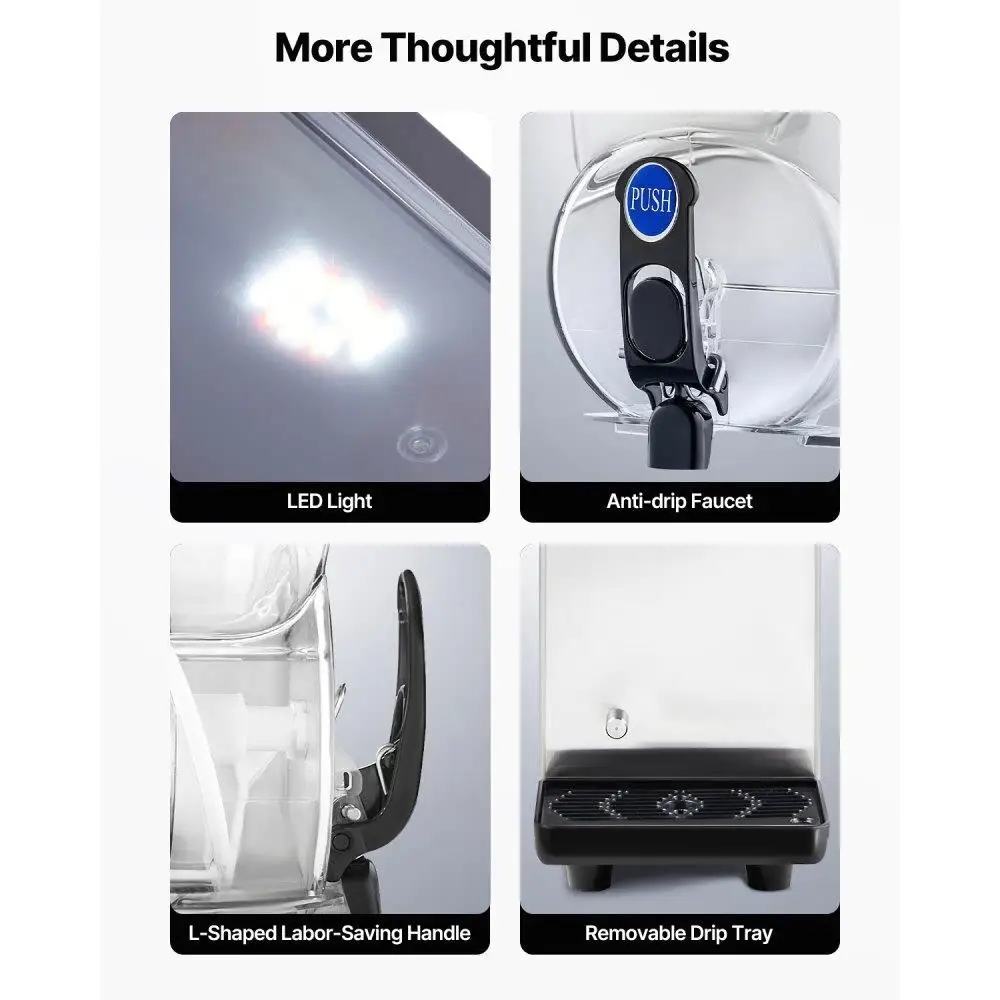 ماكينة صنع السلوشي التجارية سعة 15 لترًا من مارغريتا عصير المجمدة للعصائر والسلشيات