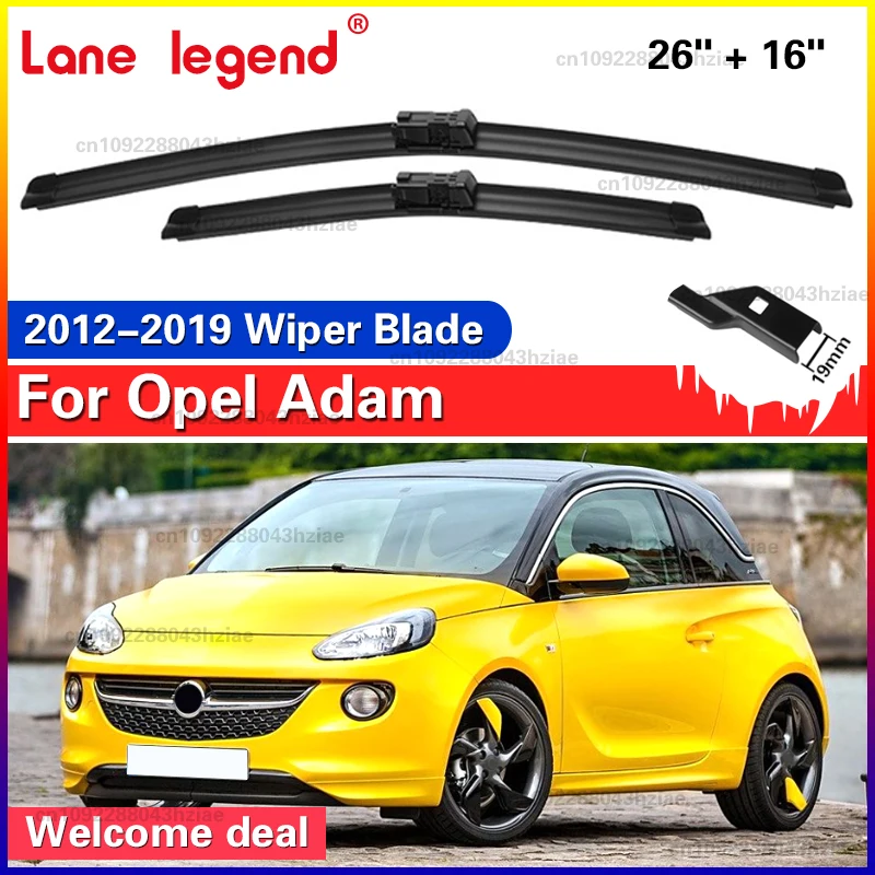 

Для Opel Adam 2012-2019 щетки стеклоочистителя переднего стекла 2 шт. аксессуары для окон ветрового стекла 2013 2014 2015 2016 2017 2018