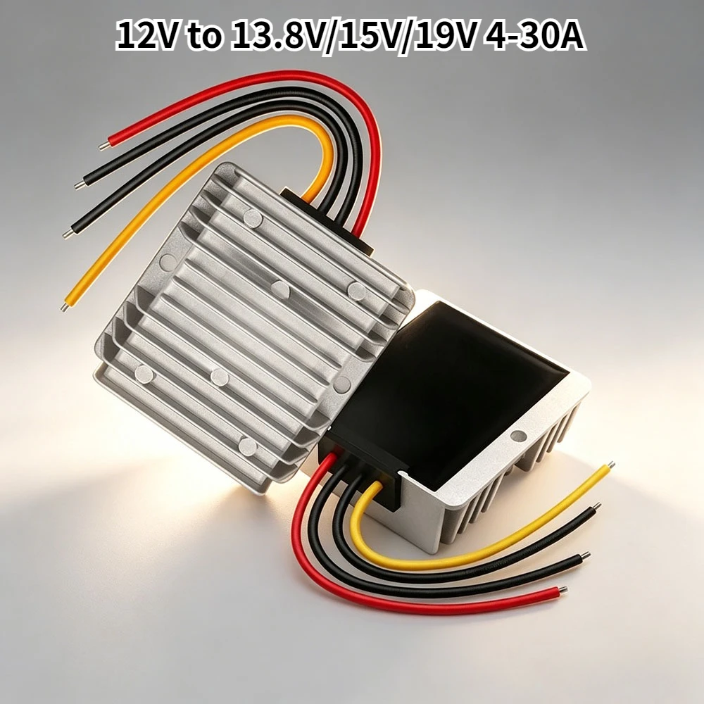 DC DC 12V to 13.8V/15V/19V 4-30A Step-up Module Boost Converter Voltage Regulator Waterproof Power Adapt Volt Transformer Module