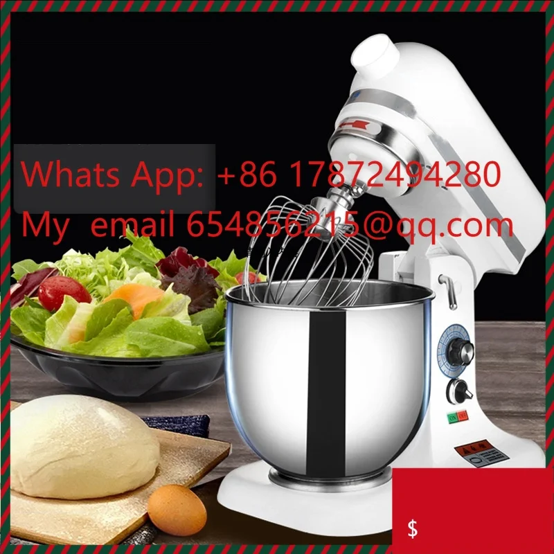 Por   220V Motor Dough Mixer Machine with Stepless Speed for Flour Mixing in Bakery Restaurant Food Shop
