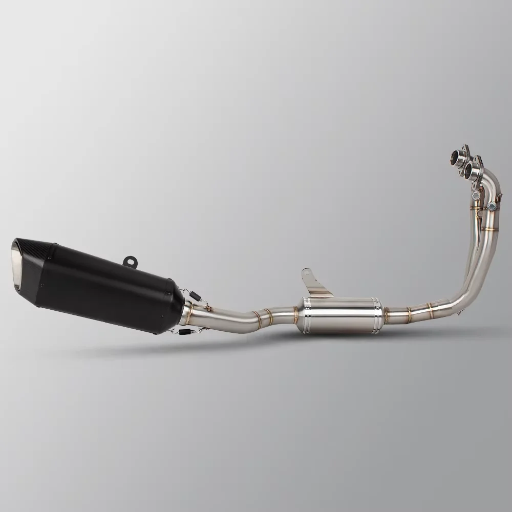 نظام كامل للدراجات النارية ماسورة العادم أبريليا RS660 2021-2024 أنبوب الوصلة الأمامية كاتم صوت الكربون لـ RS660 Tuono 660 #4