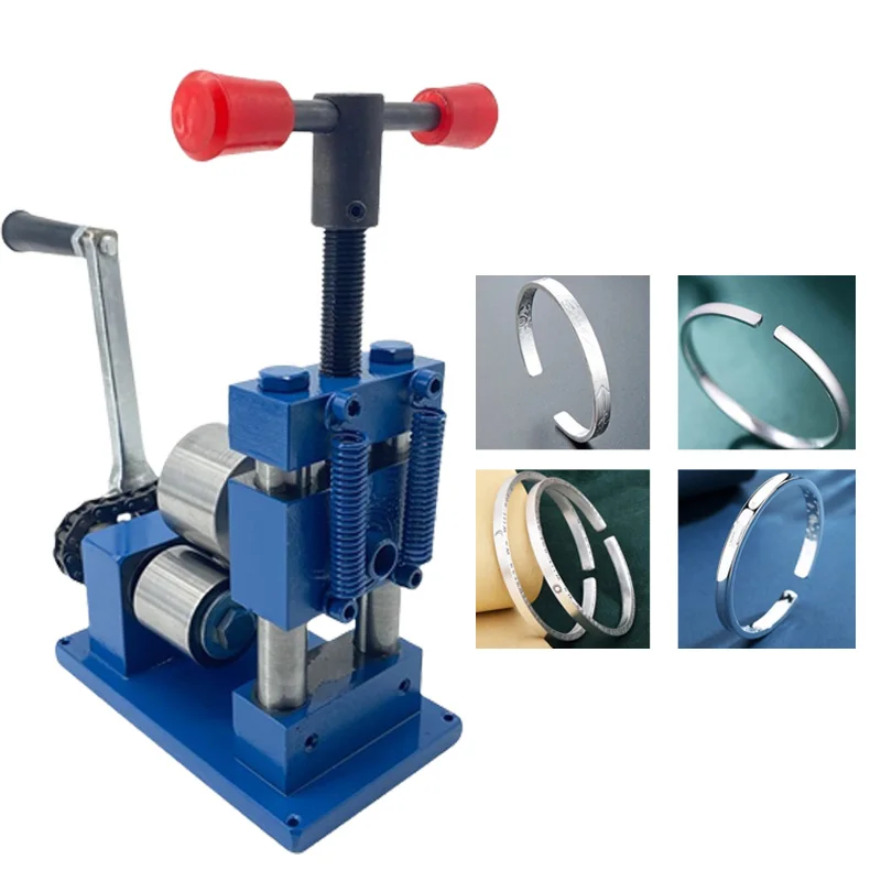 

Rolling Mill Machine Compact Shaping Bending Shaper Manual Hand Crank Tableting Tool For Ring Bracelet Jewelry Earring Designer