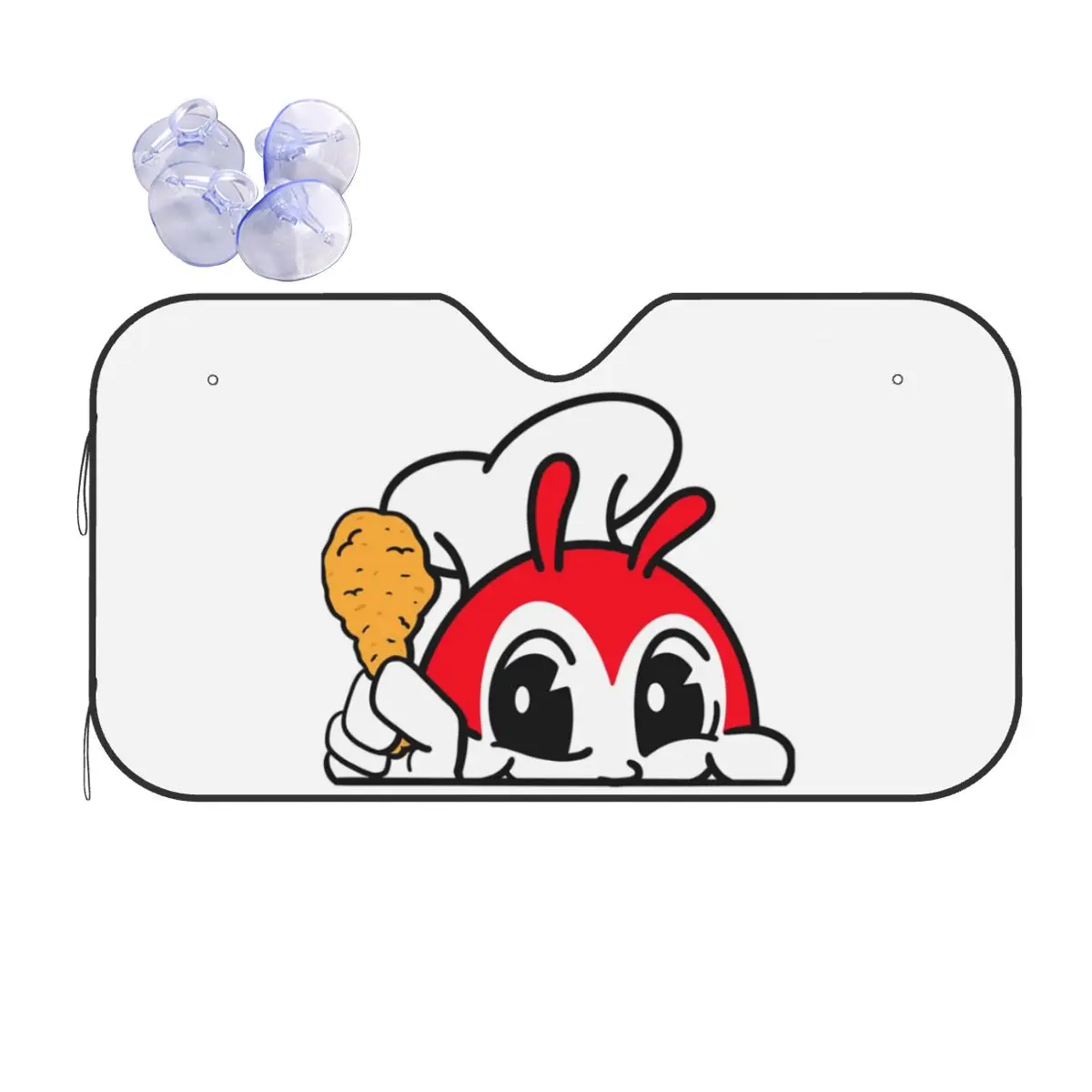 

JOLLIBEE PEEKING CUTE CHICKEN JOY FILIPINO солнцезащитный козырек на лобовое стекло автомобиля переднее лобовое стекло окно солнцезащитный козырек аксессуары чехлы