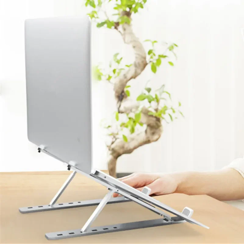 Portable 15.6 Inch Laptop Stand Aluminum Alloy Computer Cooling Bracket Lift Adjustable Folding Tablet Shelf Adjustable Radiator