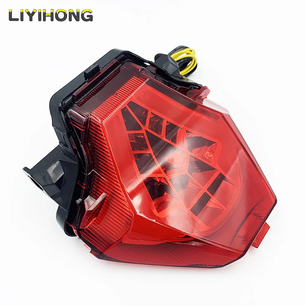 LED الخلفية بدوره إشارة مؤشر لياماها YZF R3 R25 Y15ZR MT07 FZ07 LC150 MT-07 YZ-F مصباح دراجة نارية الضوء الخلفي الفرامل