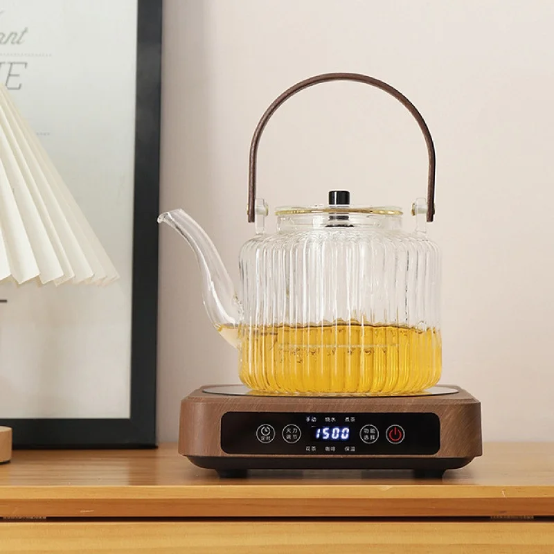 

1500W Electric Ceramic Stove Timing Tea Stove Electric Hot Plate Heater Stove 7 Gear Heating Furnace Mini Tea Maker Water Boiler