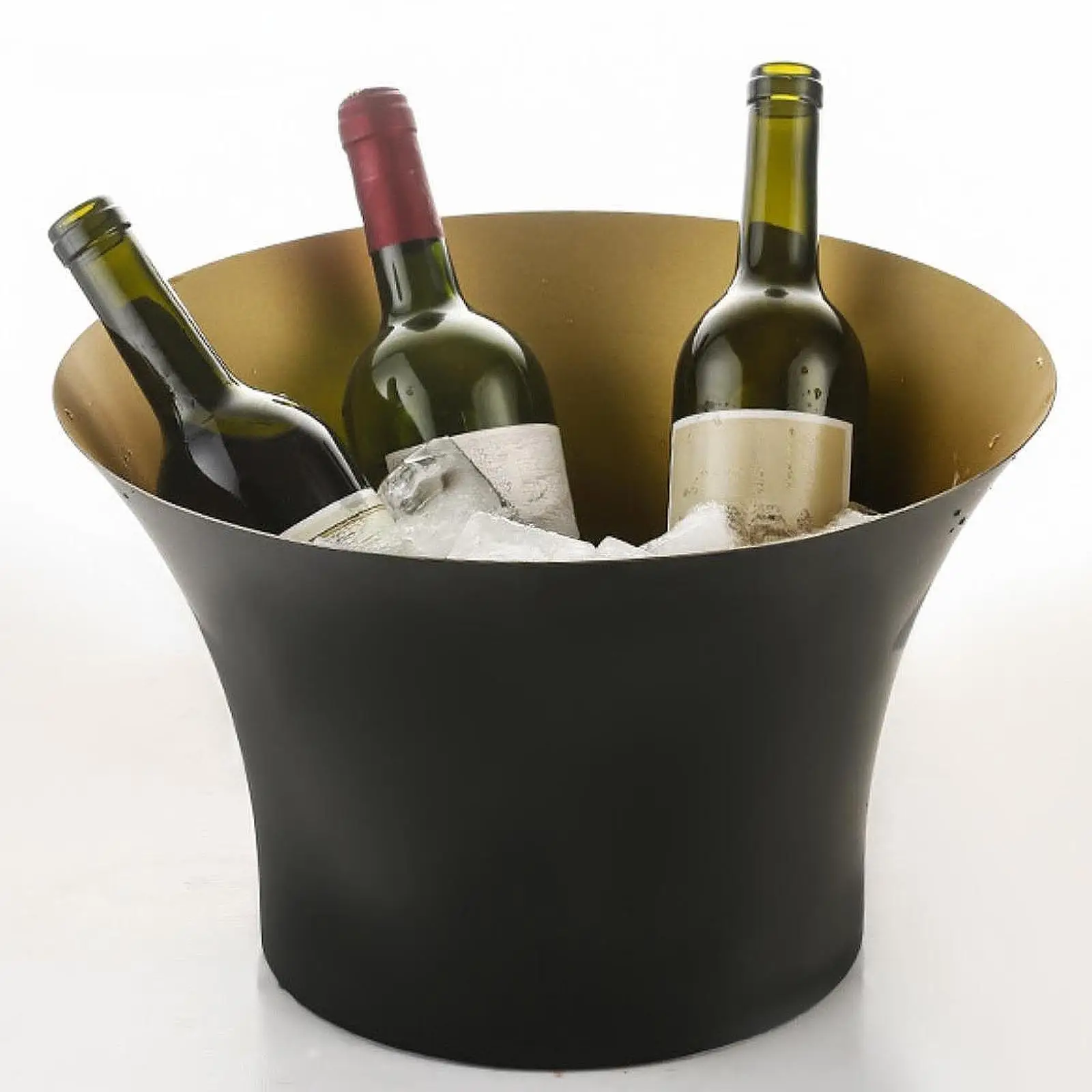 

Ice Bucket Ice Container Stainless Steel Portable Easy to Carry Beverage Cooling Bucket Beverage Chilling Tub for Wine Bottle