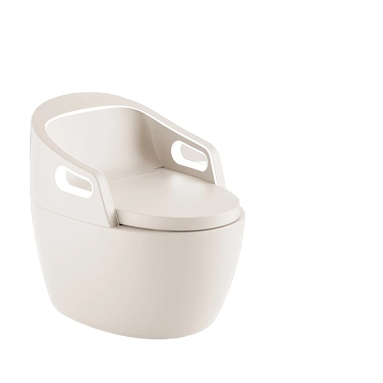 New Design Smart Toilet With Armrest Ensuite Smart Night Light Toilet Beige White Color Ceramic Smart Deodorant Toilet