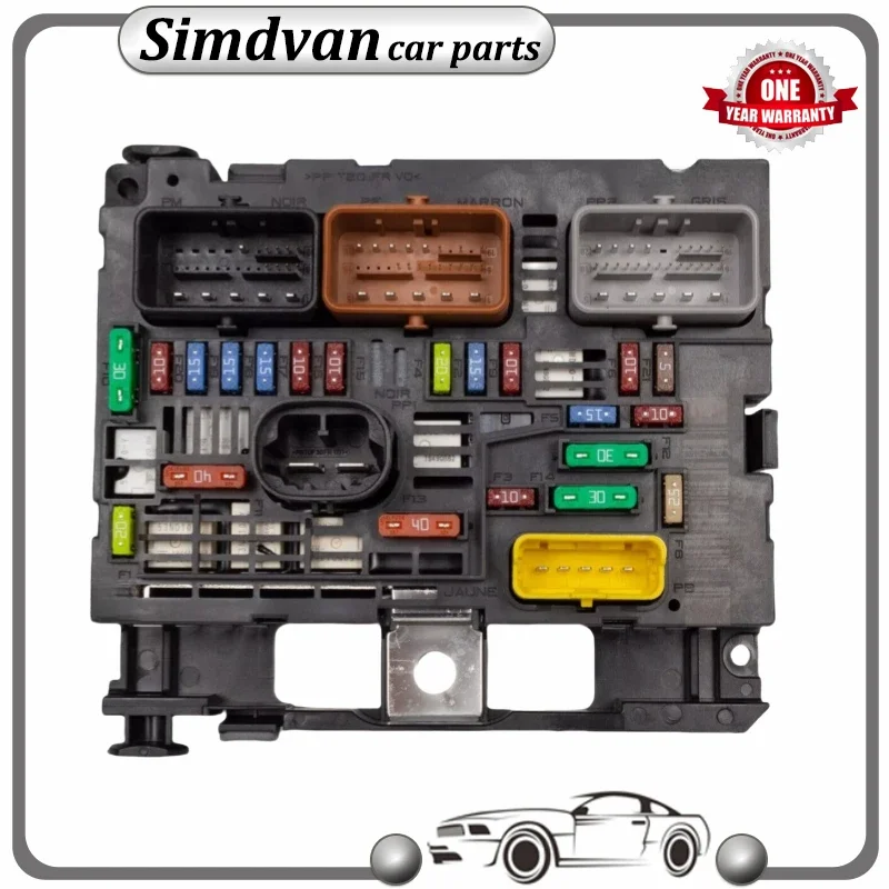 9807028780 Fuse Box Unit Assembly for Peugeot Berlingo Partner 308 408 607 Citroen C4 BSM R04 9664706180 9675878280