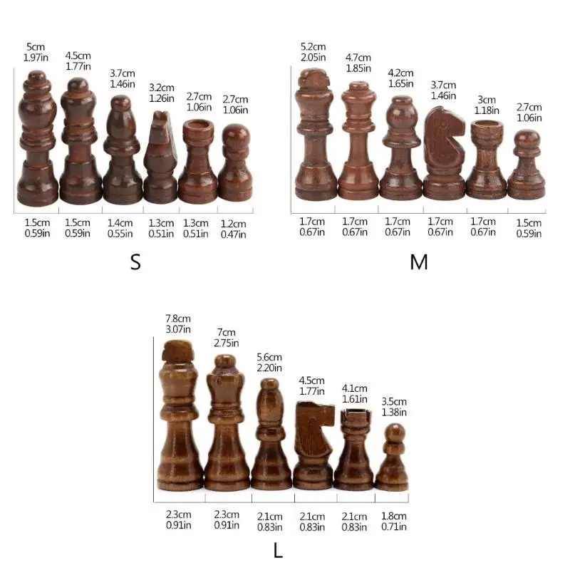 652F 32 قطعة من قطع الشطرنج المحمولة شخصيات الشطرنج الدولية للبالغين أو الأطفال #6