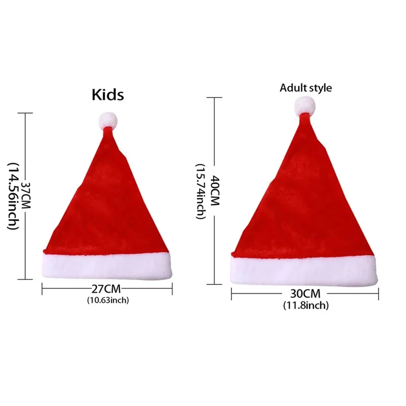 2 Stuks Gepersonaliseerde Kerst Santa Hoeden Voor Kinderen, Aangepaste Naam Hoed Kerstversiering 2024, Familie Kerst Hoed Cadeau Voor Volwassenen