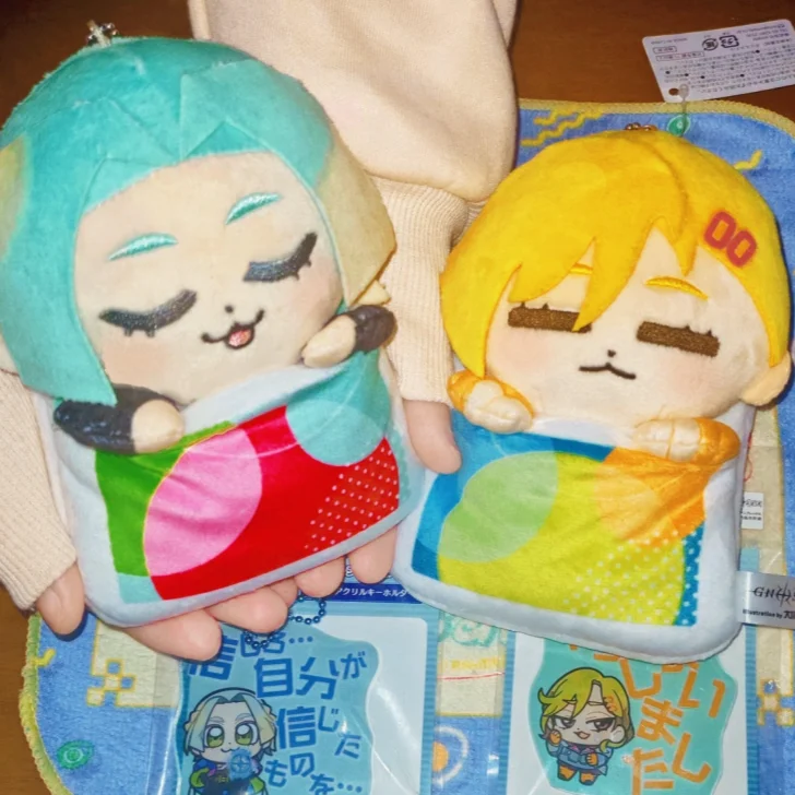 Gnosia Empty Q Version Sleeping In Quilt Plush Keychain Okawa Collaboration Anime Goods For Adult Anime Collectors