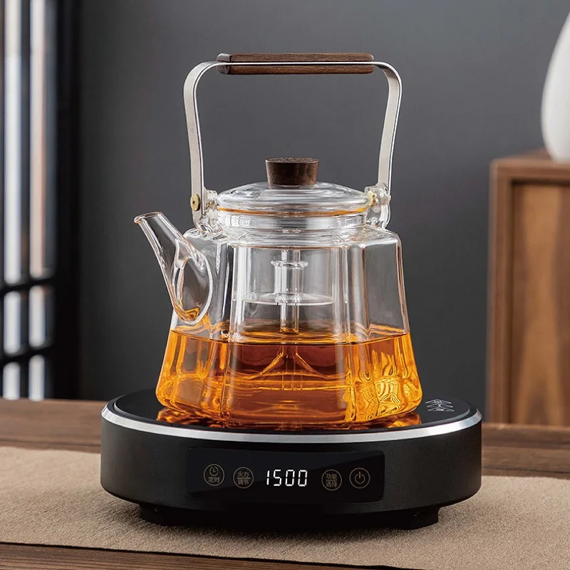 Poêle électrique en céramique 1500W, Machine de fabrication de thé haute puissance, plaques chauffantes pour café/thé, chauffe-eau bouillante multifonction 220V