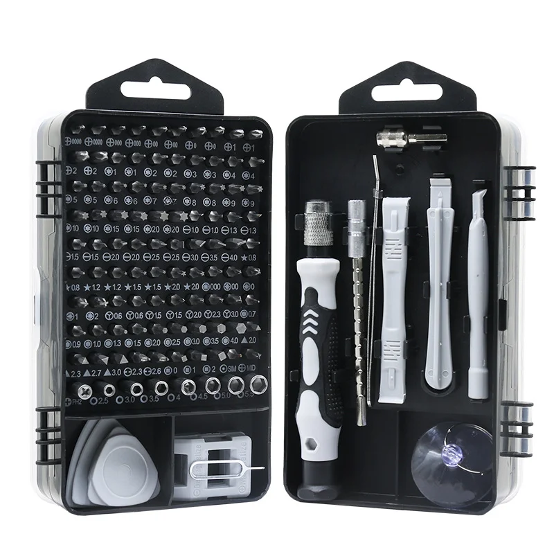 Magnetic Screwdriver Bits Set 115 in 1 Screw Driver Socket Remover Wrench Phone PC Repair Tools Electrical Tool Accessories