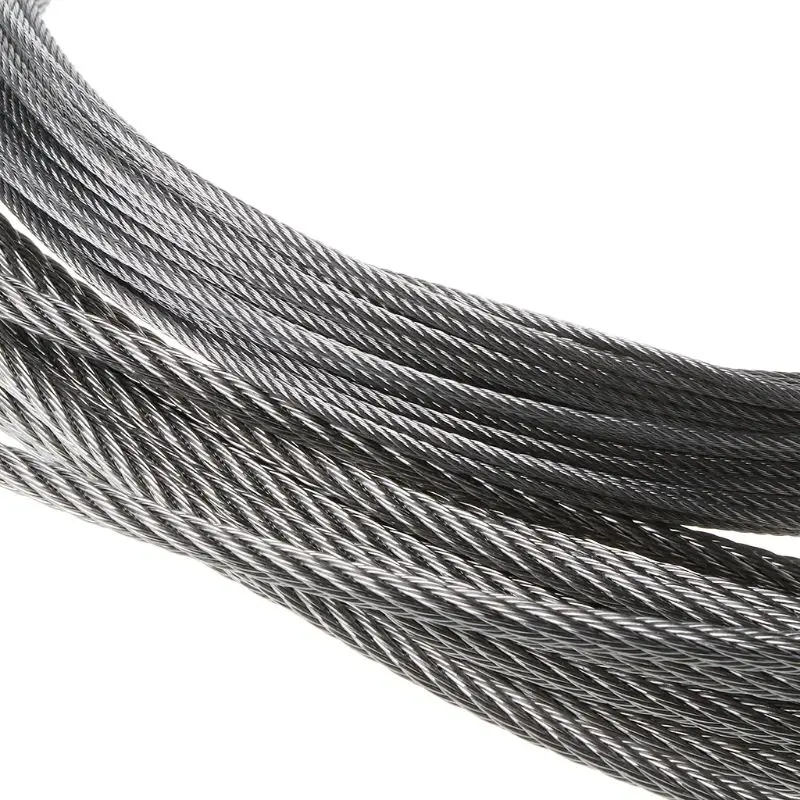 Nuovo 10m 304 Filo di Acciaio inossidabile Corda Morbido di Pesca Cavo di Sollevamento 7 Moltiplicare 7 Clothesline