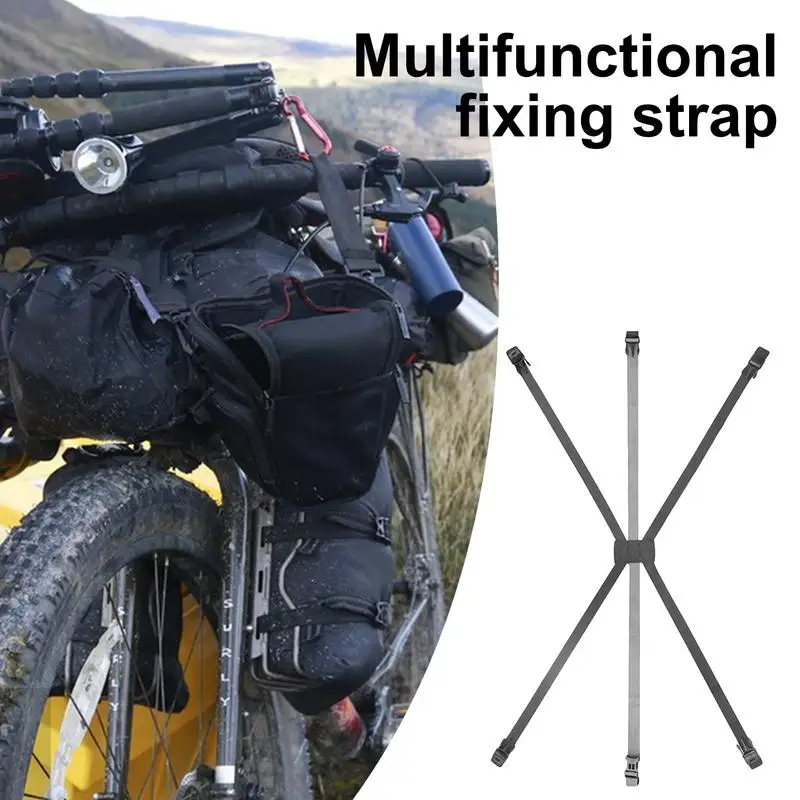 Cargo Securing Strap Carrier Bag Secure Tie For Motorcycling Multipurpose Fixing Strap For Sleeping Bags Tents Sports Equipment