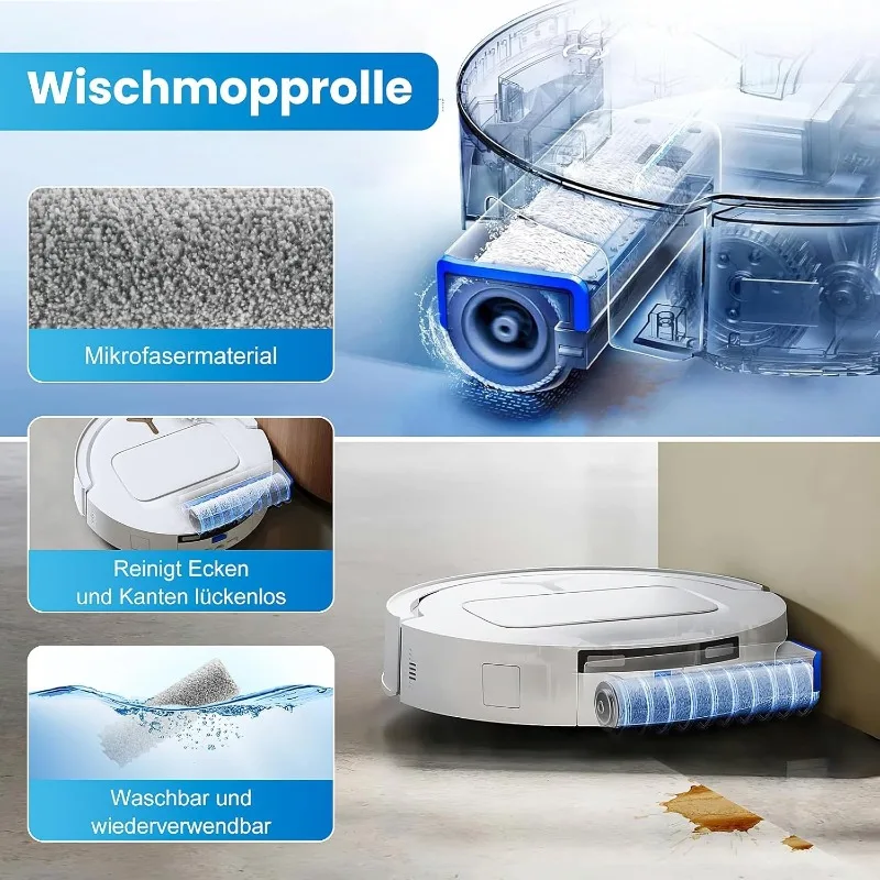 ل Ecovacs T80 Omni / T80 Pro Omni / Yeedi M14 Plus ملحقات المكنسة الكهربائية ممسحة القماش الجانب فرشاة رئيسية كيس لجميع الغبار فلتر HEPA