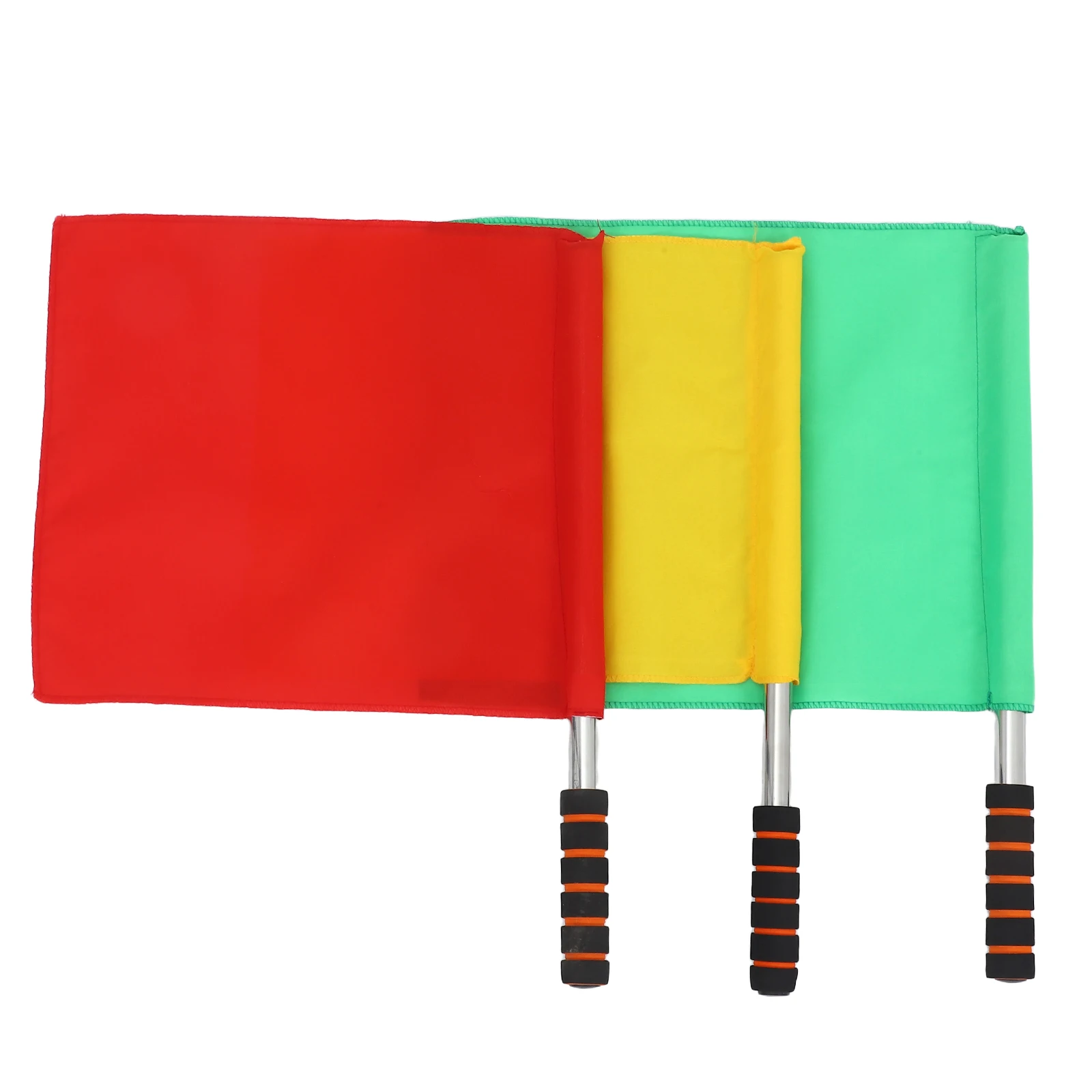 

3pcs Flags Red Yellow Green Traffic Referee Signal Fan Cheering Polyester Cotton Racing Events Banner