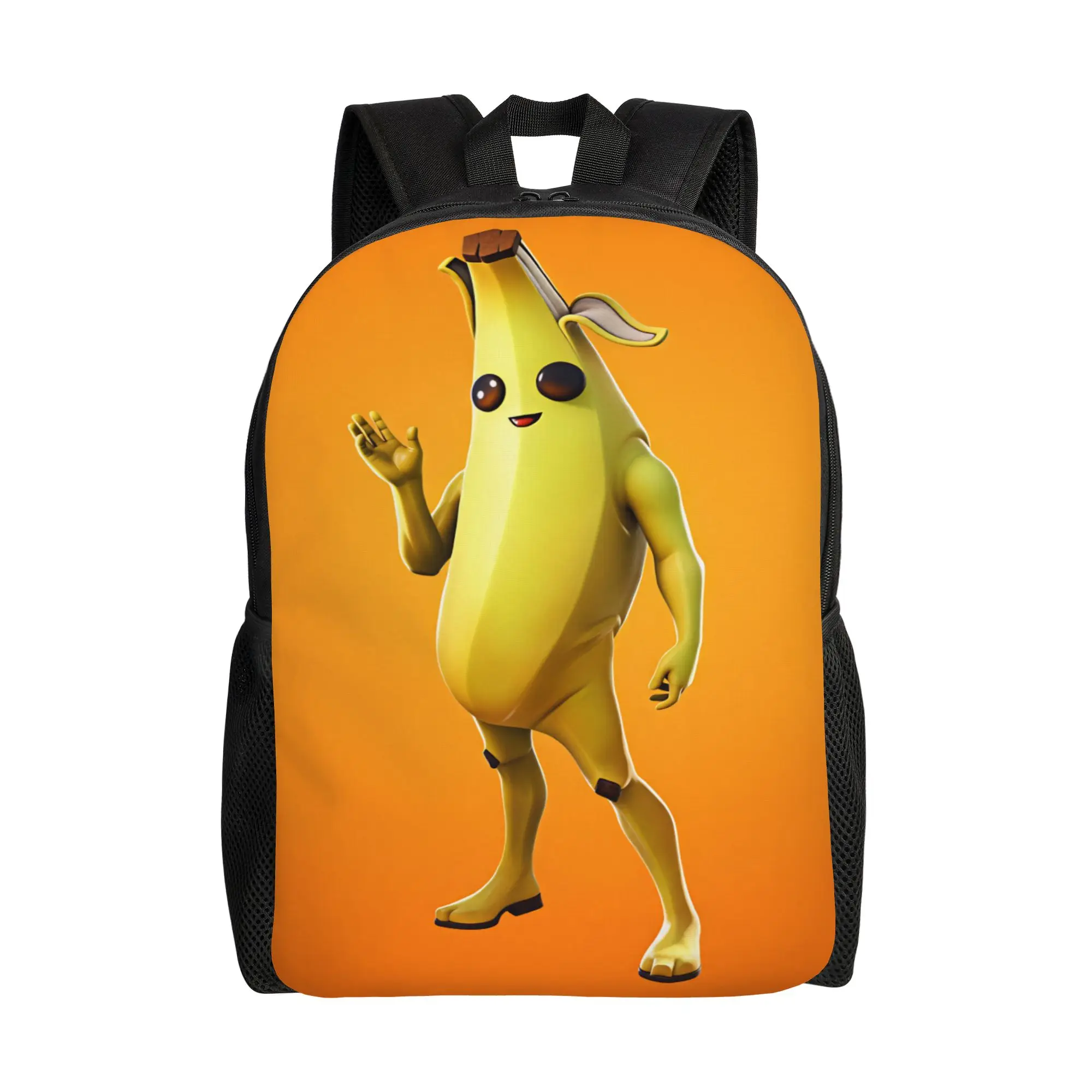 Peely Victory Royale Banana  Backpack Male  Big Backpacks Polyester Cool School Bags Camping Designer Rucksack