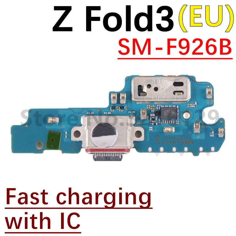 USB Charging Port Dock Charger Plug Connector Board Flex Cable With MIC For Samsung Galaxy Z Fold Fold2 Fold3 Fold4 Fold5 5G