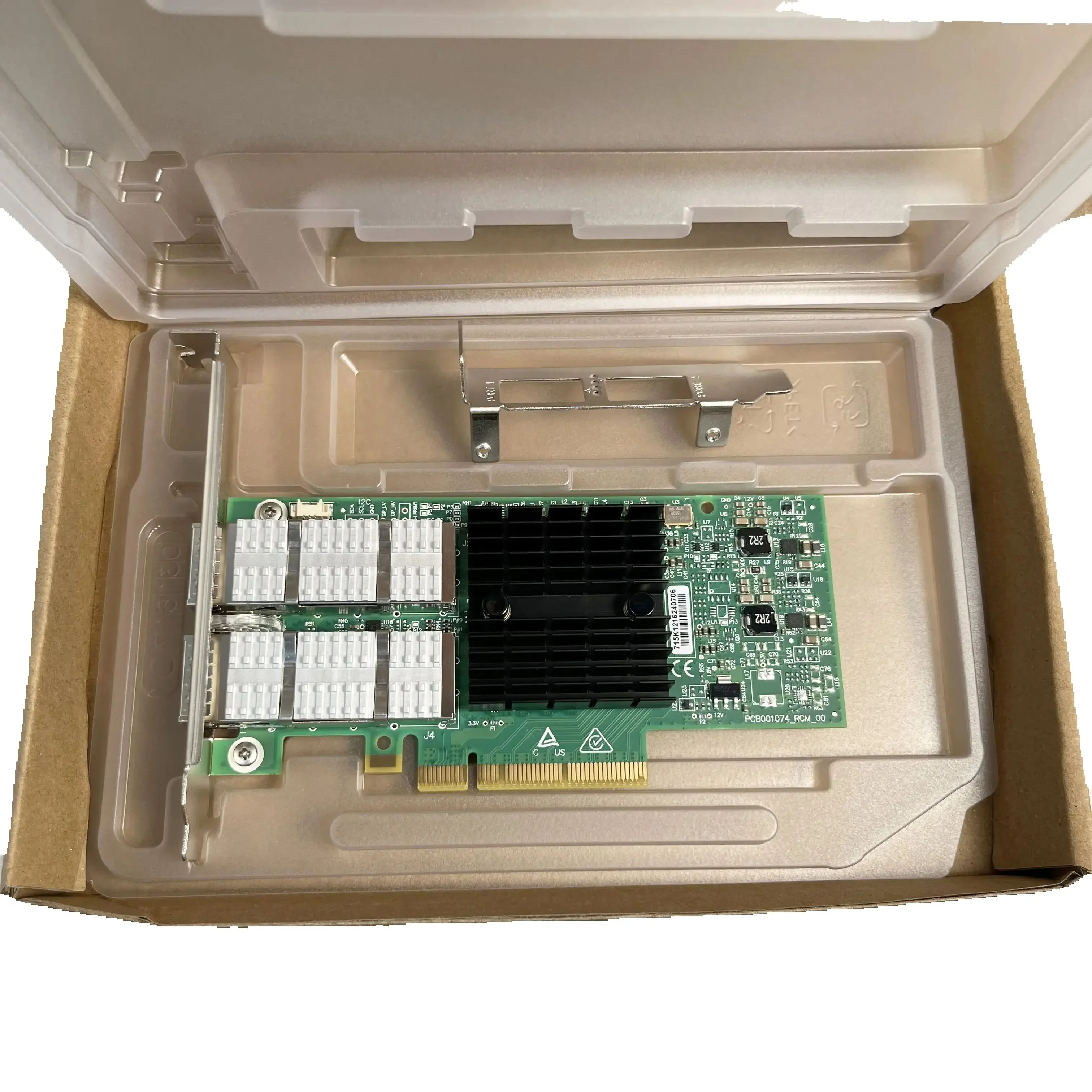 Mellanox MCX354A-FCBT ConnectX-3 Pro Dual-Port 40GbE QSFP+ محول الشبكة-PCIe 3.0 x8، FDR InfiniBand، Cisco/Dell/HP متوافق