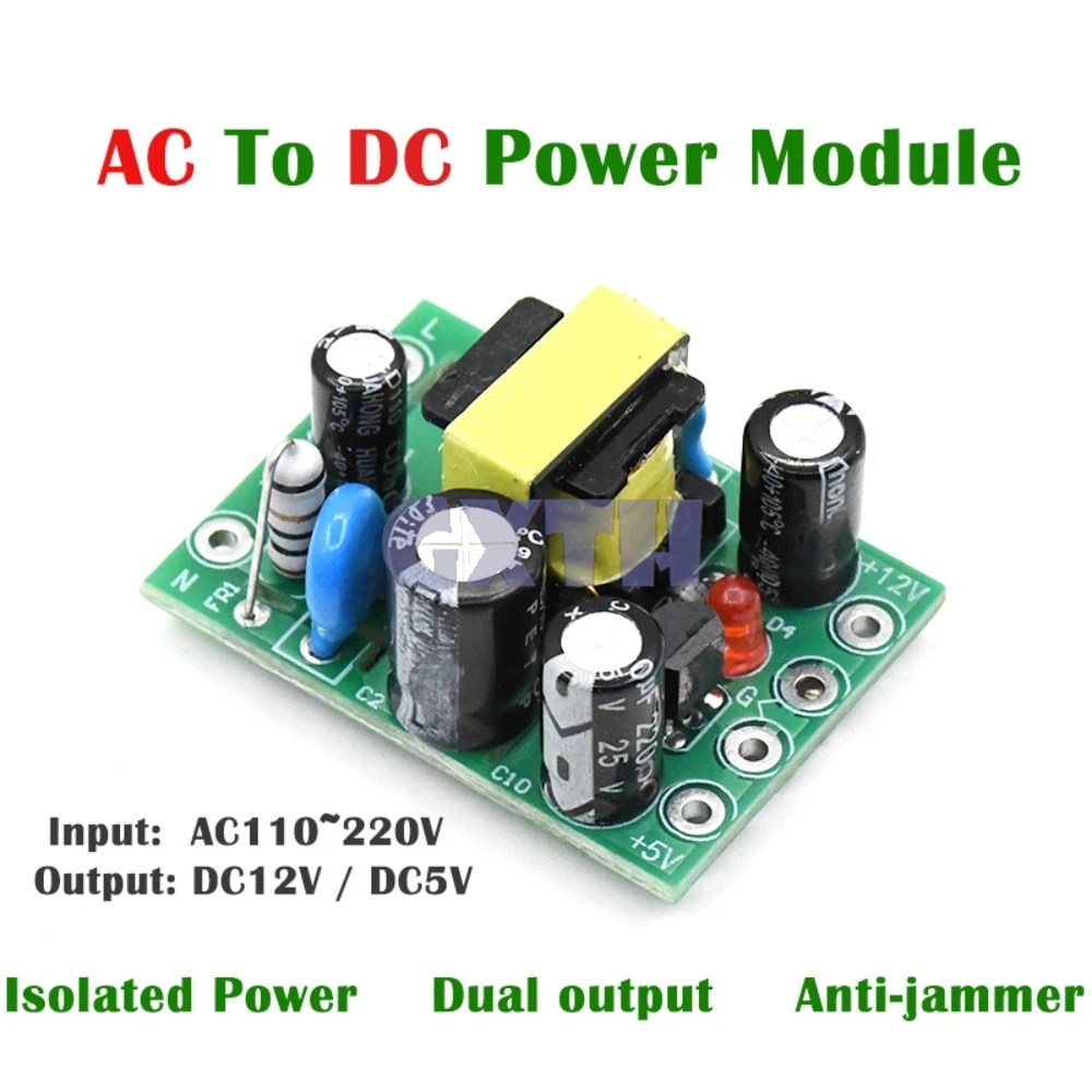 AC-DC 110-220V Switching Power Supply Module AC-DC Isolation Input Output 5V /12V /100mA /500mA