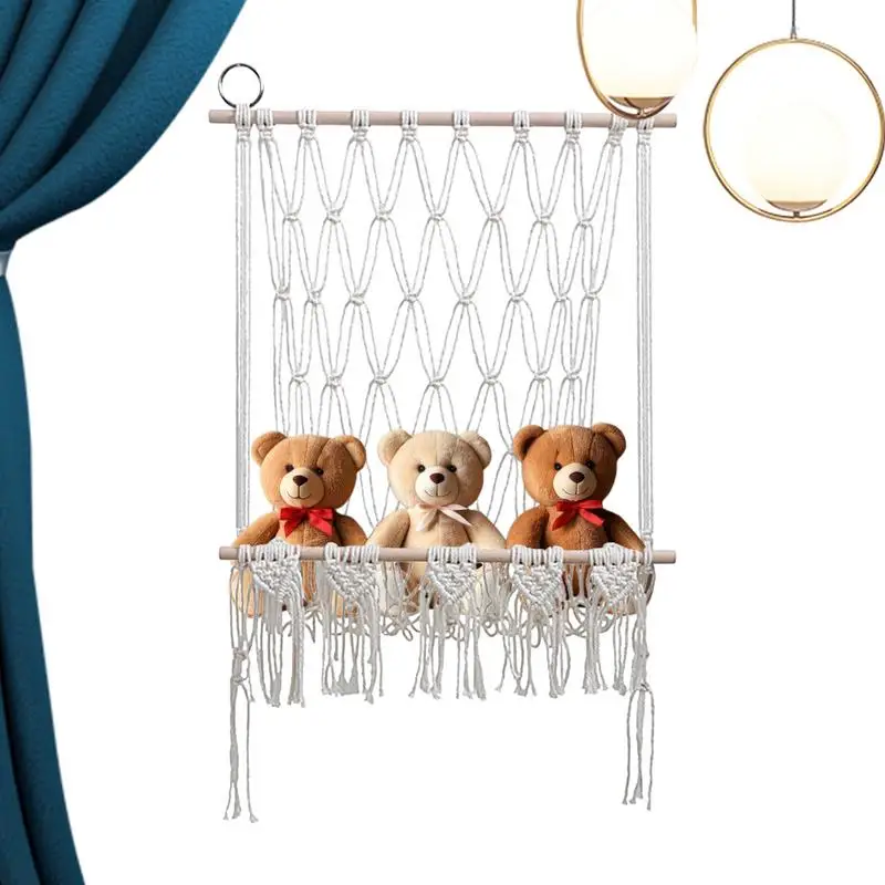 

Stuffed Animal Net Or Hammock Toy Hammocks Wall Corner Hanging Storage Stuffed Animals Toy Storage Plush Holder Toy Organizer