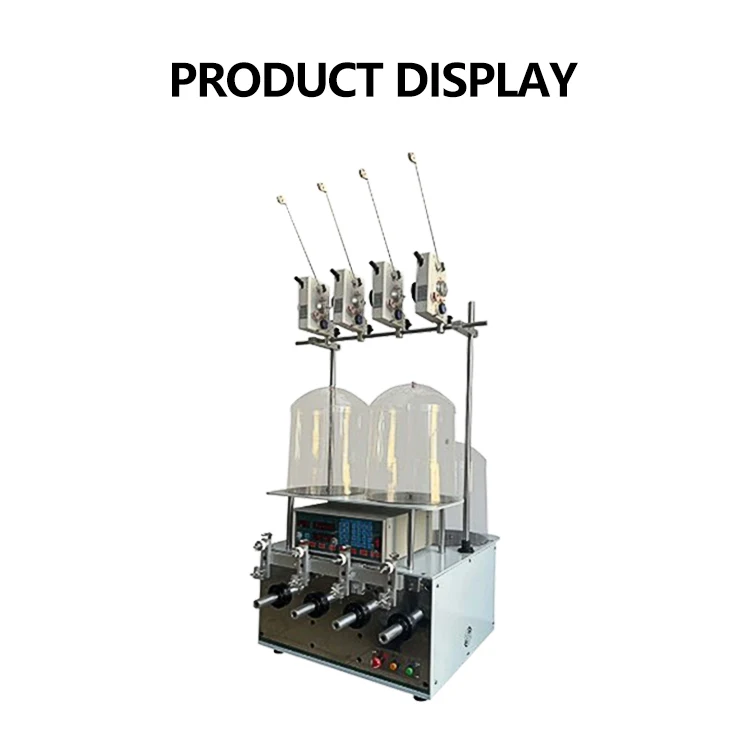 آلة لف لفائف الأسلاك النحاسية ذات أربعة مغزل 0.02 مم - 1.0 مم عملية سهلة لفائف المحرك الأساسي #2