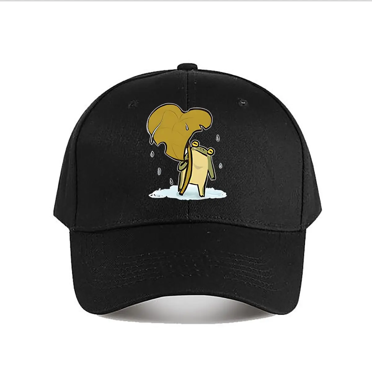 Cute Frog Leaf Umbrella Rain Cartoon Baseball Cap Fashion Men Sunhat Women's Outdoor Sports