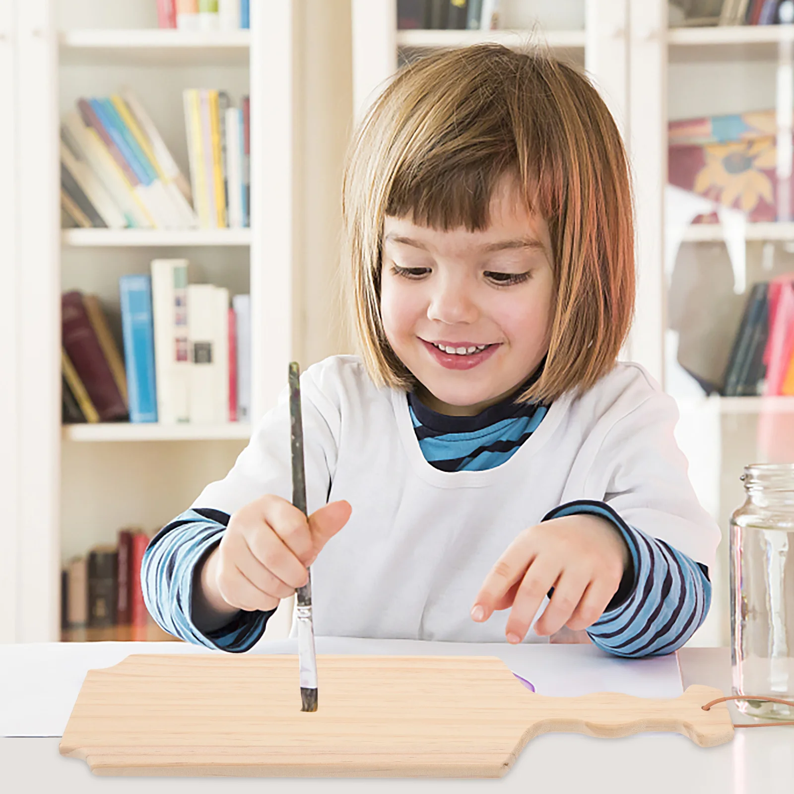 

Unfinished Wooden Paddle for DIY Handicraft Decorative Hanging Ornament Perfect for Painting Staining Crafting with Family Fun