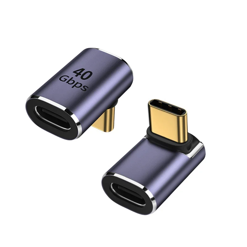 금속 USB 4.0 C 타입 어댑터, OTG 40Gbps 고속 데이터 전송, 휴대폰, 맥북, 노트북용 USB-C 충전 컨버터, 100W, 8K, 60Hz