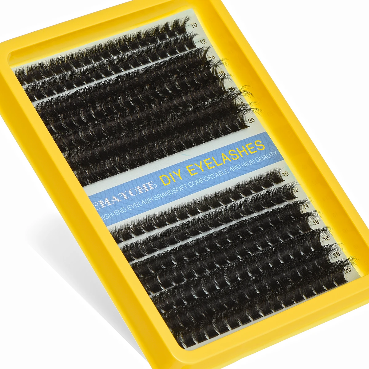 14 Rows 320 Clusters 40D/80D Mix 10-20mm 5D Fluffy Cluster Lashes Extension Natural Thick Fake Eyelash Strip Individual Lashes