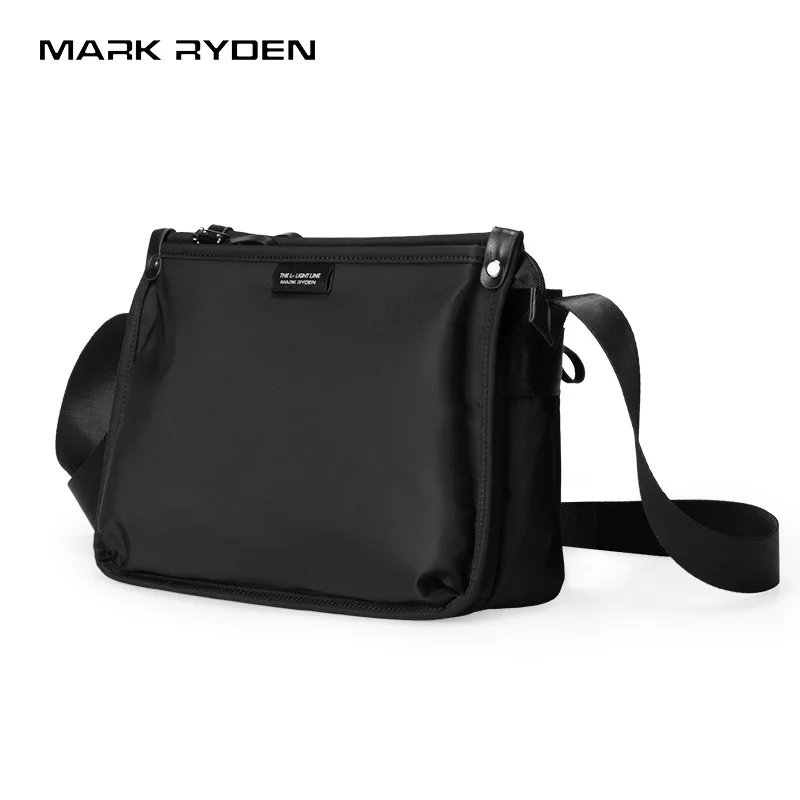 Men's shoulder bag horizontal large capacity square crossbody bag wear - resistant multi-function Oxford cloth bag