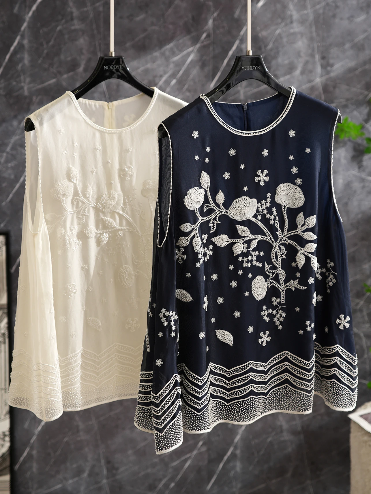 Eastern Romantic Suzhou Embroidery Silk Vest Top Sleeveless Authentic Silk Summer Fashion Women's round Neck Pullover Breathable