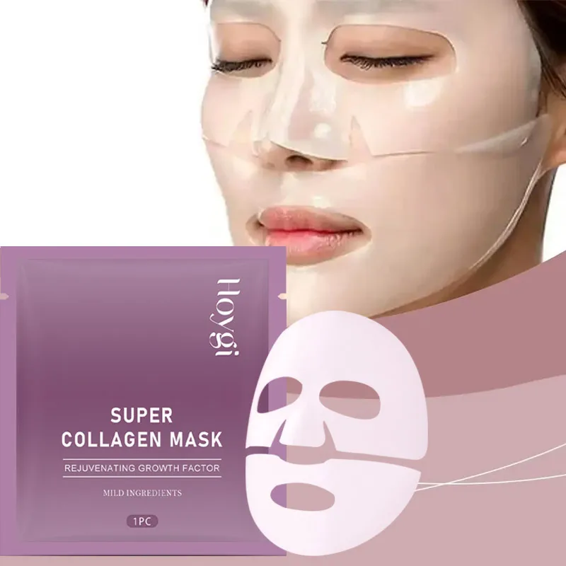 Bio Collagen Face Mask Moisture Replenishment Shrink Pores Deep Hydrating Mask Moisturizing Refreshing Brightening Face Care