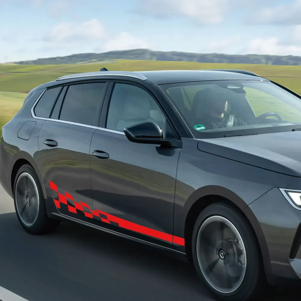 2 قطعة جوانب السيارة الجسم ملصقات DIY بها بنفسك شخصية الفينيل فيلم الشارات لأوبل أسترا H K J G كورسا E D OPC اكسسوارات السيارات الشارات #4