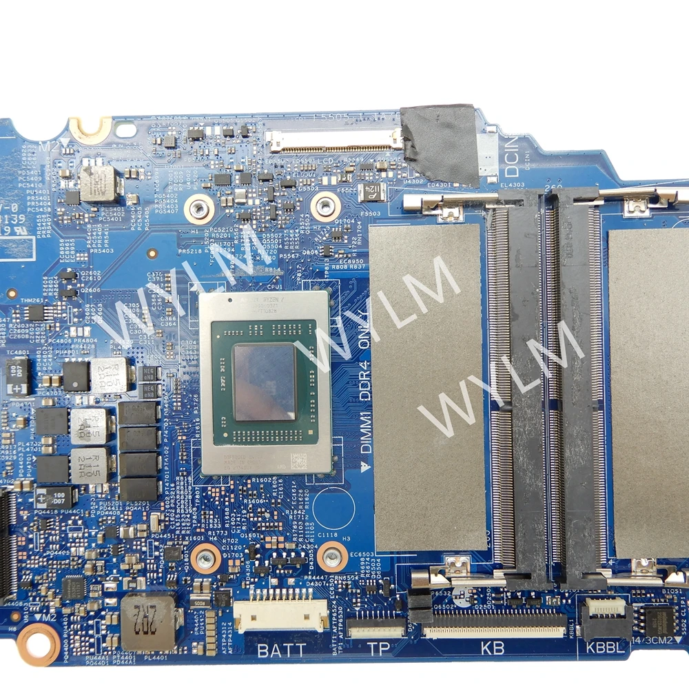 Imagem -04 - Placa-mãe para Laptop Cpu para Dell Inspiron 7415 R55500u R7-5700u R7-5700u Mainboard cn 09x2g7 0mdmxx Teste ok 2030001