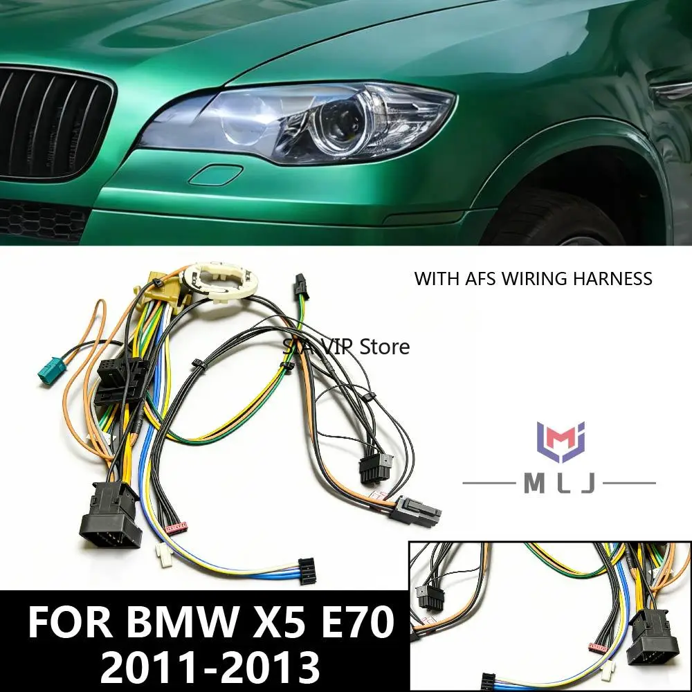 

Car headlamp wiring harness suitable for BMW X5 E70 2011-2013 internal wiring harness replacement WITH AFS With AFS harness