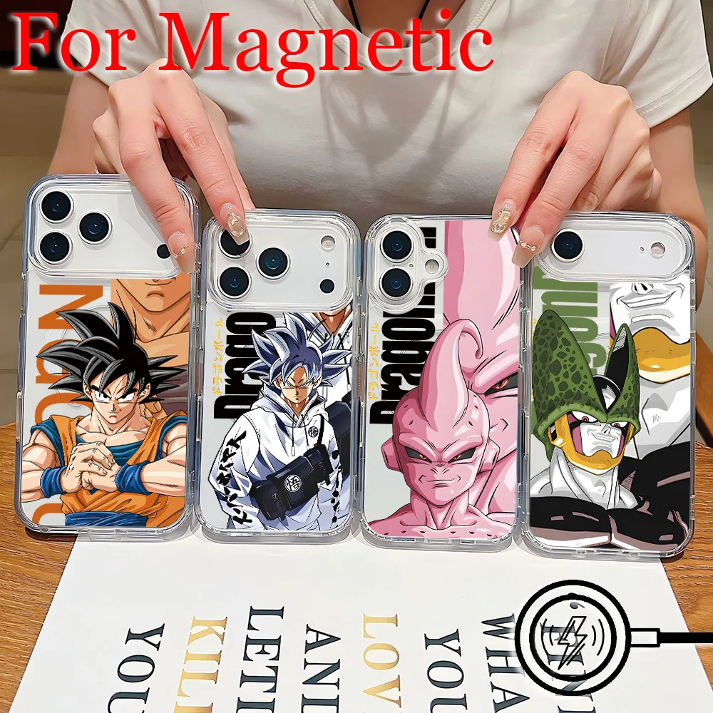 Magnetic Phone Case for Samsung Galaxy S26 S25 S24 S23 S22 S21 S20 FE Edge Plus Ultra 5G Cool Gokus Saiyans Dragons Balls