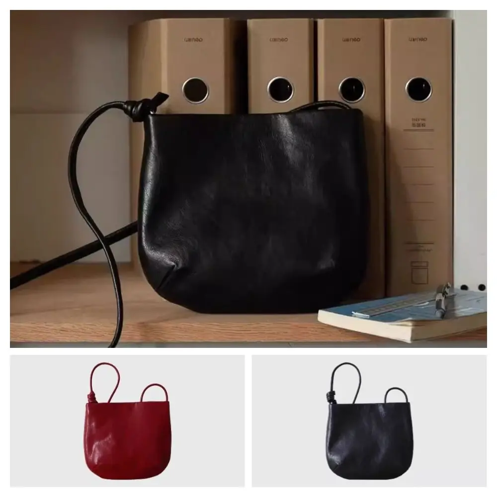 

Fashion Korean Style Small Underarm Bag Elegant Soft Leather Single Shoulder Bag Solid Color Luxury Handbag Travel
