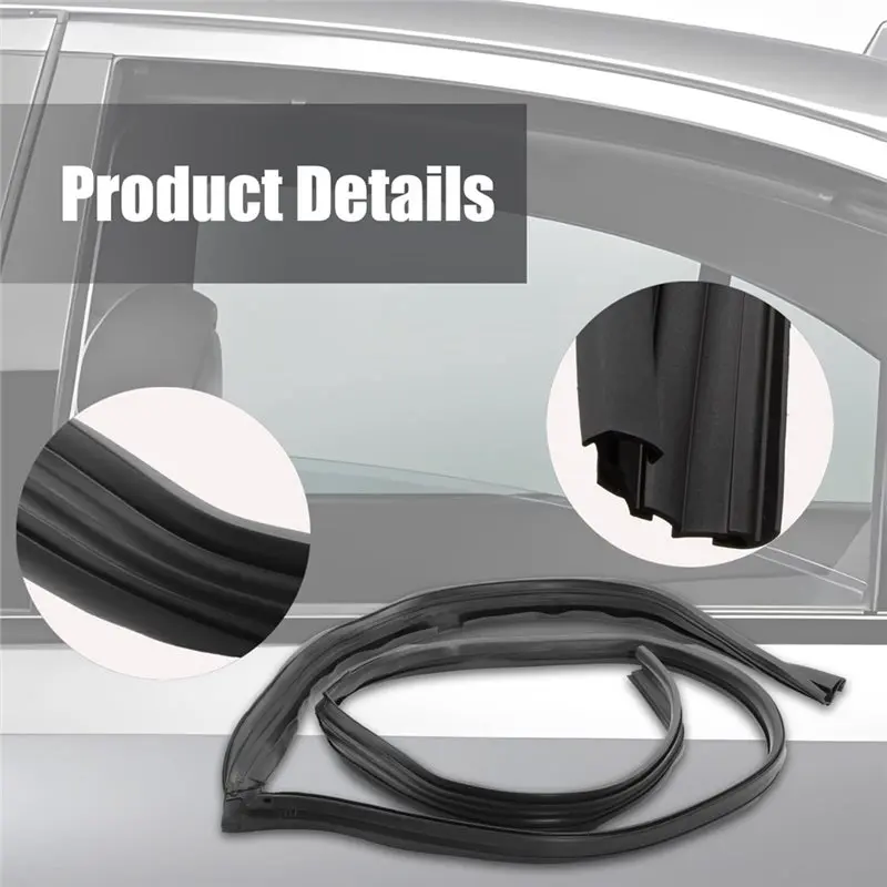 ABJN-Right& Left Front Door Sealing Strip Run Channel Set For Honda Civic EK 2D 3D 1996- 2000 Model Codes 72275-S03-G01