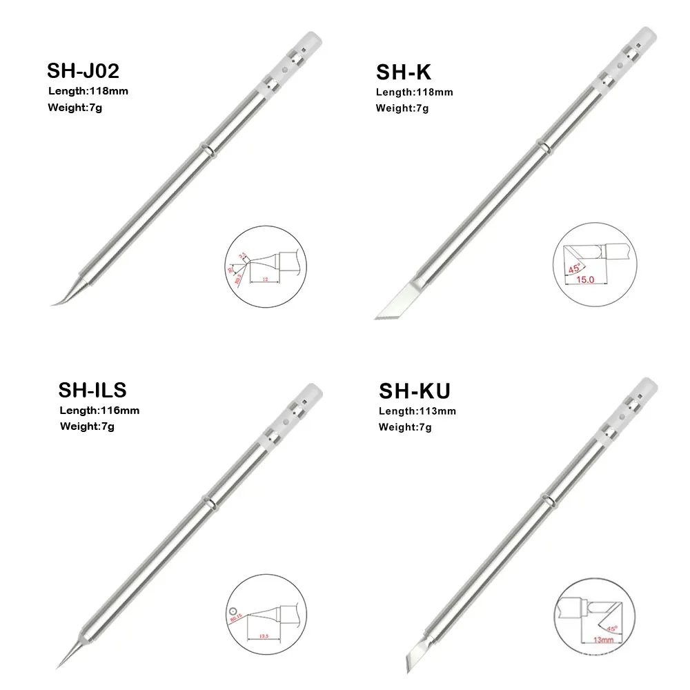 SH72-Pointes de fer à souder T65, tête de soudage chauffante de remplacement, station de soudage universelle, tête de soudage numérique, non HS01 T12