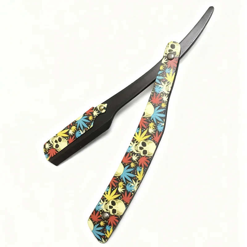 3 cores masculino profissional barbeiro navalha manual barbeador borda reta aço inoxidável barbeador dobrável barbear atacado