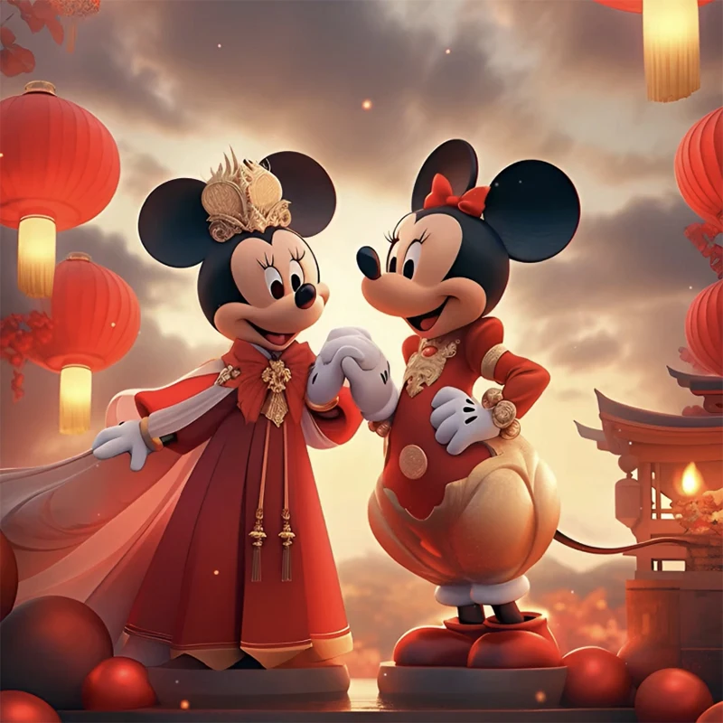 5D Ручная Работа Дисней, Набор Для Алмазной Живописи, Микки Маус, Минни, Мультяшный Фильм, Украшение Для Дома, Подарок