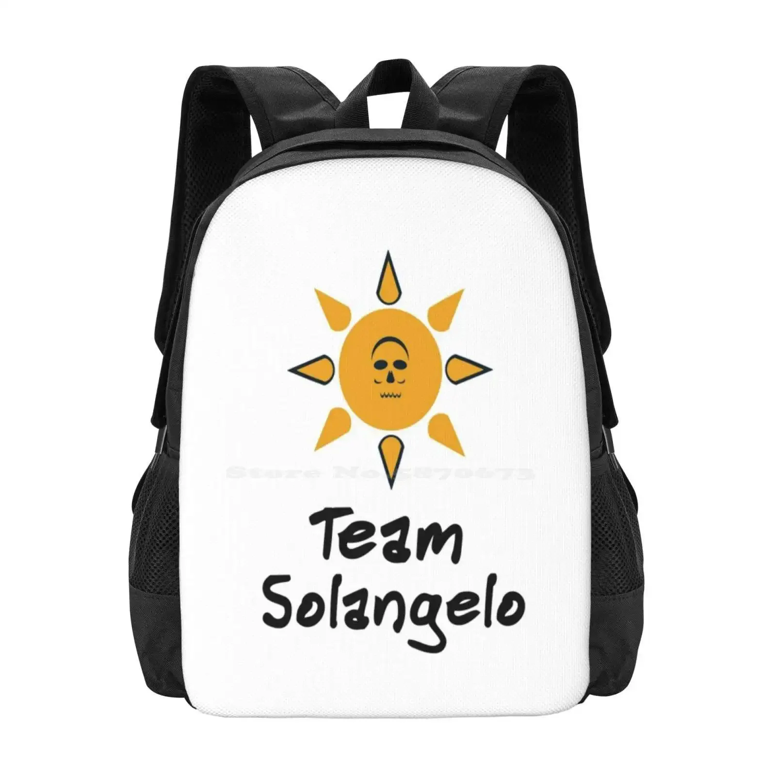 

Solangelo Pattern Design Рюкзак Школьные сумки Pjo Solangelo Nico Di Angelo Will Solace Camp Полукровь Demigod Корабль Percy