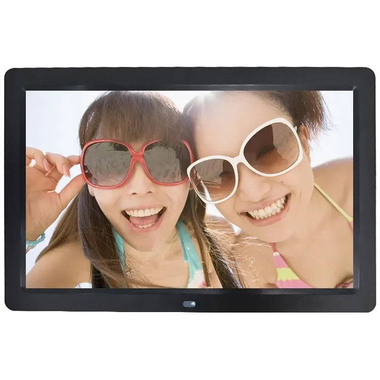 14 Inch 1280*800 LED Screen Wall Mount Digital Photo Frame Download Mp4 Movies