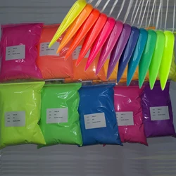 100g Neon Nail Acrylic Powder 12 Colors Bulk Fluorescent Crystal Powder Building Extending/Carving Nail Art Polish Powders*H58OI